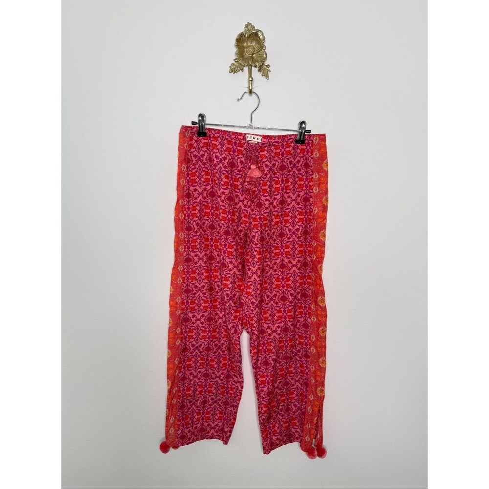 Figue Goa Side Slit Pom Pants S